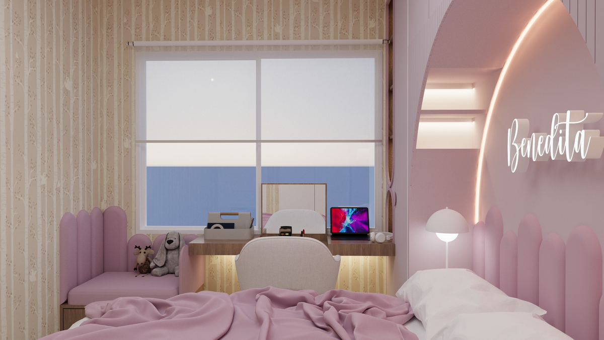 Quarto para menina de 7 anos