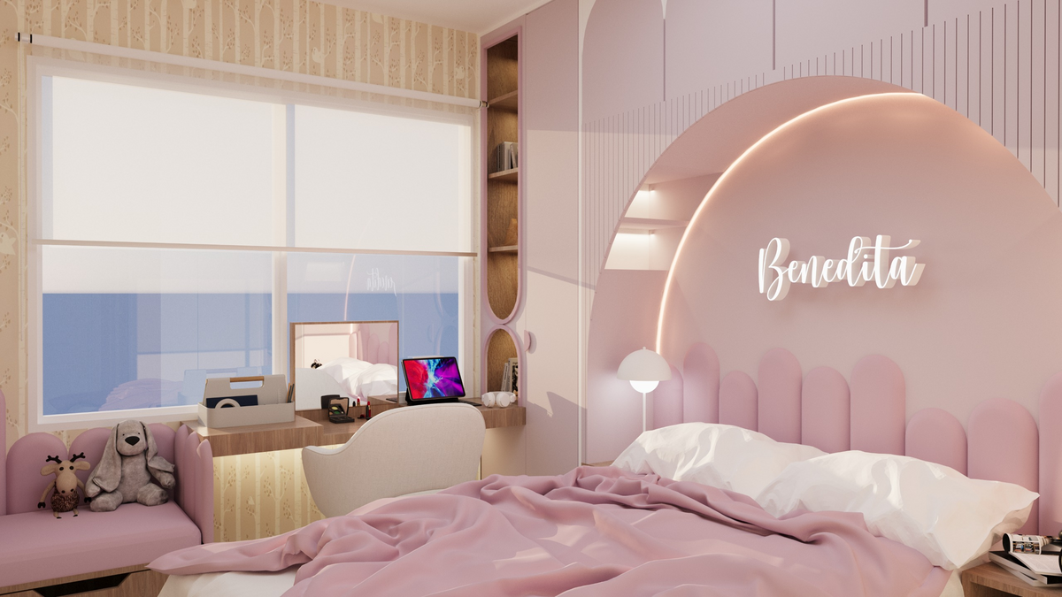Quarto para menina de 7 anos